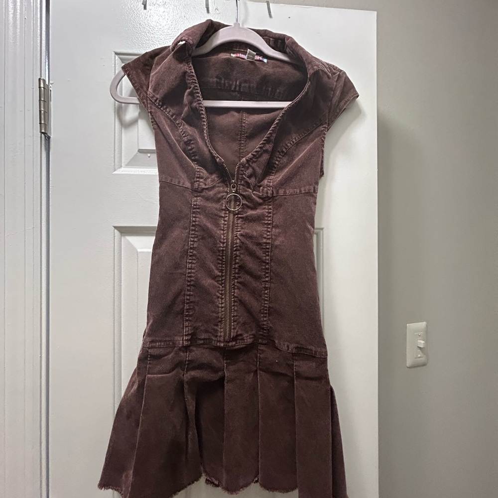 Urban outfitters Brown Sleeveless corduroy Dress